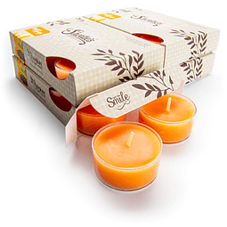 Mango & Papaya Velas de té premium paquete a granel 24 velas