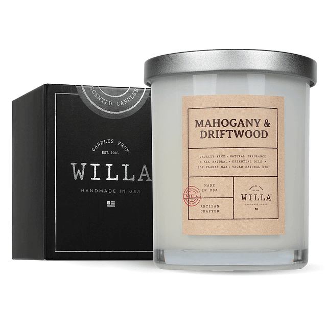 Vela altamente perfumada Mahogany & Driftwood Velas de lujo