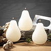 Vance Kitira Pear Candle juego de 3 velas de cera real sin p