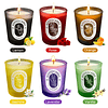 Juego de 12 velas aromáticas de regalo velas en tarro de cri