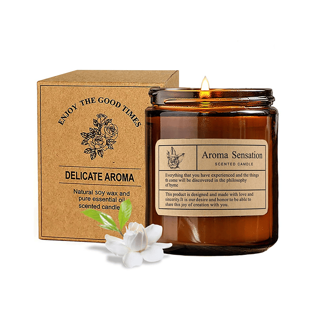 Velas perfumadas Gardenia vela de soja para el hogar vela pe