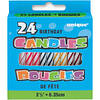 Velas de cumpleaños en espiral multicolores 24 unidades 25 p