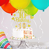 El juego de decoraciones para tartas de 10.º cumpleaños incl