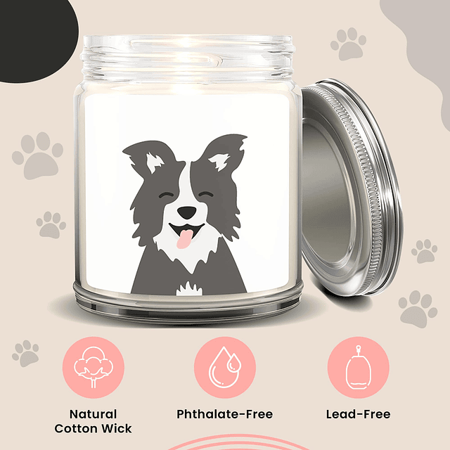 Velas perfumadas de lavanda Regalos para mamá de perro para