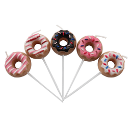 2 cajas de 10 velas para pastel de donut velas para fiesta d