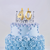 Velas doradas de 66 cumpleaños para pasteles vela número 66