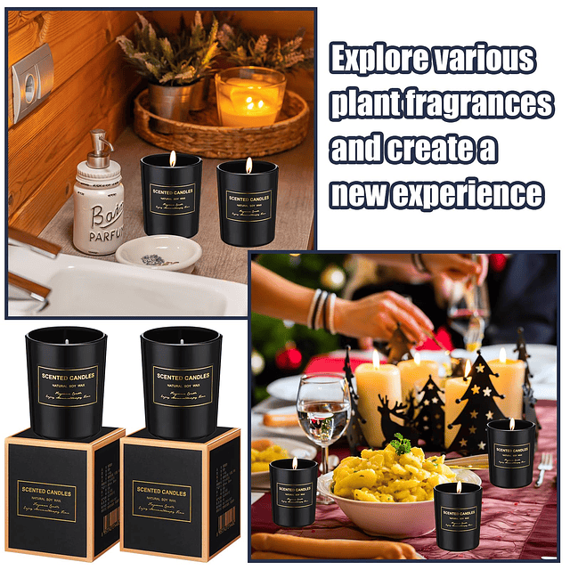 48 velas perfumadas a granel velas de agradecimiento juego d