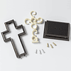 Unity Cross® color bronce frotado y marfil; Unity Candle Uni