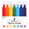 Mega Candles 7 velas cónicas rectas de chakra sin perfume ve