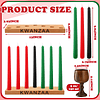 Kwanzaa Kinara Set Kwanzaa Driplesstaper Velas Set 3 Rojo 3