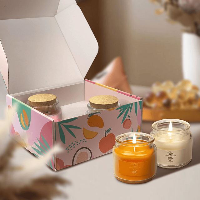 Velas Cukiy Vela Perfumada Juego De Regalo Fruta Popular Paq