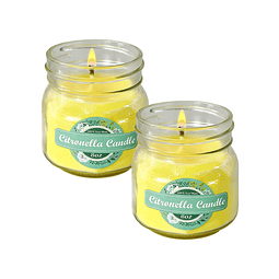 Mason Jar Candles Velas de citronela para interiores y exter