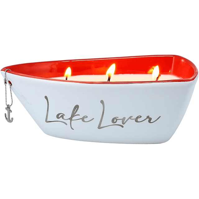 Lake LoverTriple Wick 10 oz 100% cera de soja Aroma: lino fr