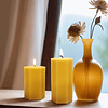 Velas de pilar de cera de abejas naturales 2x3 pulgadas vela