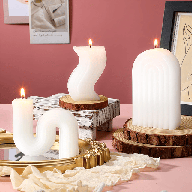 3 Piezas Vela Estética Velas Frescas Velas Lindas Velas Deco