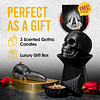 Juego de velas de calavera de lujo sagrado Regalos de brujas