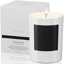 Velas aromáticas de aromaterapia premium Leblanc Leather & T