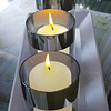 Velas tipo pilar color marfil 2 x 4 pulgadas paquete de 24 v