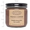 Vela grande de café fresco de 12 oz Fragancia de café oscuro