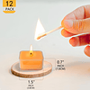 NJAO HOO Velas candelita con aroma a cítricos para decoració