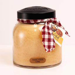 Angel Food Cake Tarro de vela perfumada Papa de 34 oz con ta