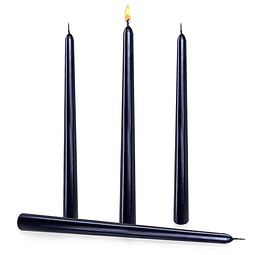 Juego de 4 velas cónicas de 12 pulgadas candelabros estilo m