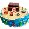 Velas para pastel de cumpleaños con temática pirata juego de