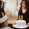 Vela Número 15 Velas Doradas 3D para Cumpleaños 15 y 51 con