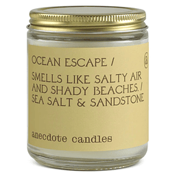 Velas de anécdota Ocean Escape Vela de cera de soja y coco P