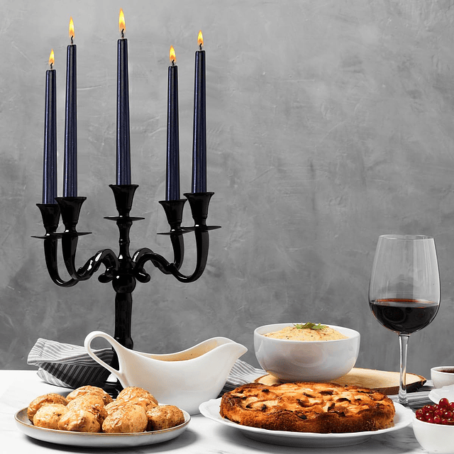 Juego de 4 velas cónicas de 12 pulgadas candelabros estilo m