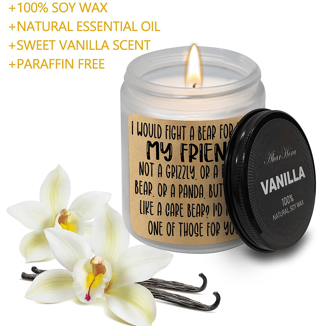 Regalos para amigas para mujeres velas de cera de soja natur