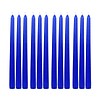 Velas cónicas de 12 piezas 10 pulgadas azul