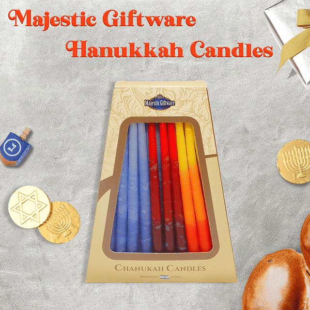 Velas multicolores de Hanukkah CP15 45 velas de Janucá hecha