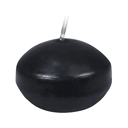 Velas flotantes Black de 1 3/4 pulgadas 24 unidades