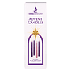 Mega Candles 4 velas cónicas de Adviento navideñas sin perfu