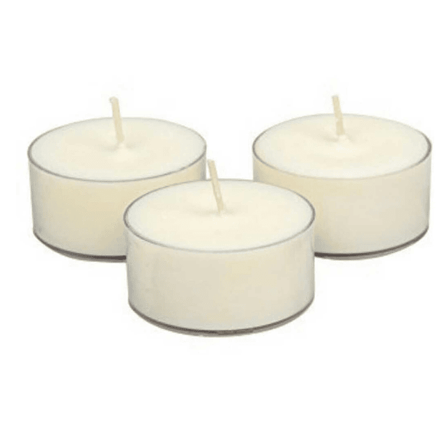 Velas candelita de soja 25 sin perfume Color totalmente natu