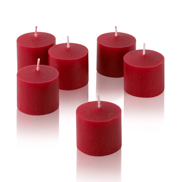 Velas votivas Red Caja de 12 velas sin perfume 10 horas de c