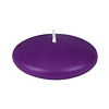 Velas flotantes de 12 piezas 3 pulgadas color morado