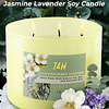 Vela de lavanda y jazmín de eucalipto Velas de soja de 3 mec