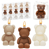 15 piezas de velas de oso para baby shower regalos de oso pa