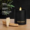 Vela Palo Santo velas de mecha de madera que crujen vela per