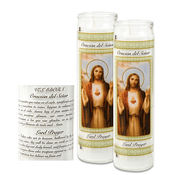 Velas de oración católica Juego de 2 velas religiosas Velas