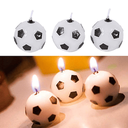 Velas para pastel de fútbol ​​decoración de balón de fútbol