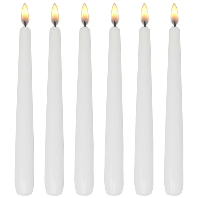 Velas cónicas candelabros cónicos sin goteo 8 pulgadas sin p