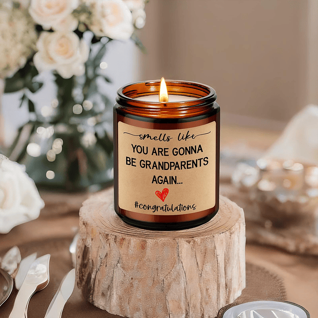 Vela perfumada regalos para abuelos por segunda vez anuncio