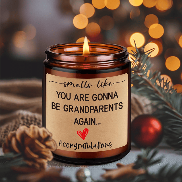 Vela perfumada regalos para abuelos por segunda vez anuncio