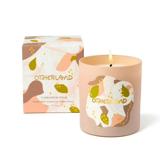 Vela perfumada de otoño con leche de cardamomo de Aroma golo