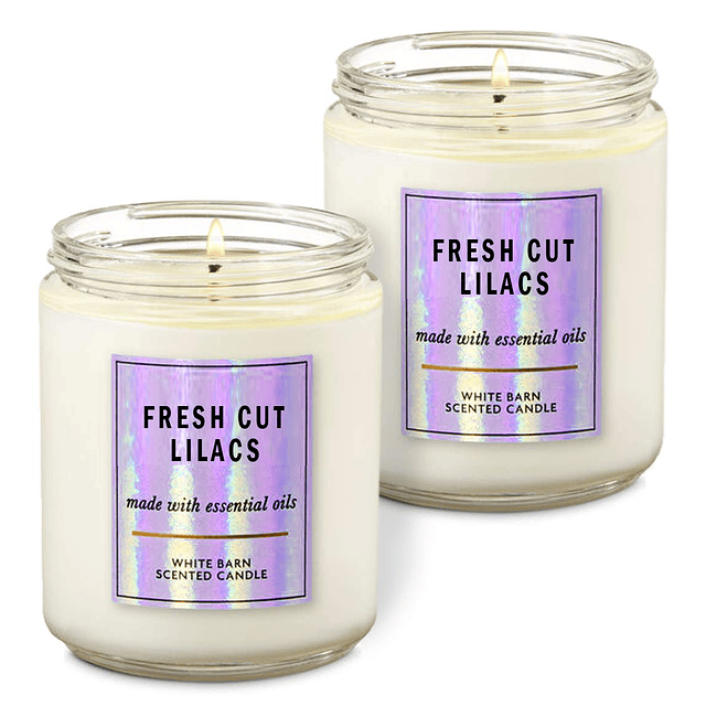 White Barn Fresh Cut Lilacs Vela perfumada de una sola mecha