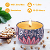 Juego de velas perfumadas para mujer paquete de 4 velas de a