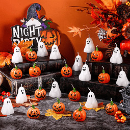 24 velas de calabaza fantasma de Halloween velas perfumadas